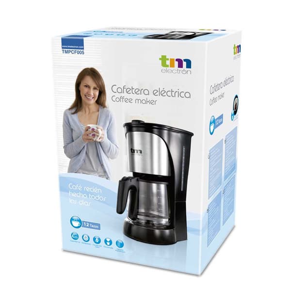 Tm Electron Dropp Kaffebryggare Tmpcf005 12 Koppar 1.5l 1000w Silver