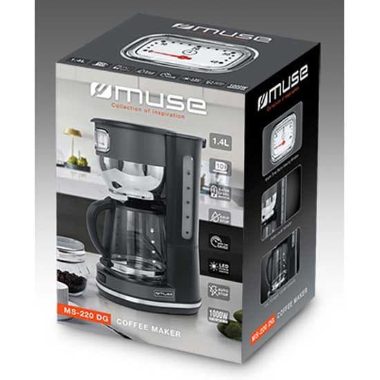 Muse Dryp Kaffemaskine Ms-220 Dg 10 Kopper Søvfarvet