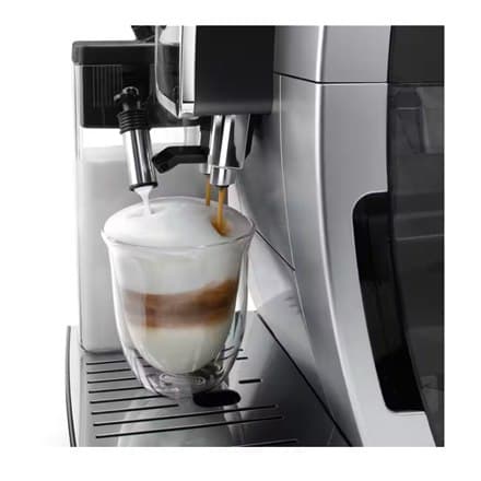 Delonghi | Kaffemaskine | Dinamica Plus ECAM380.85.SB | Pumpetryk 15 bar | Indbygget mælkeskummer | Automatisk | 1450 W | Han står