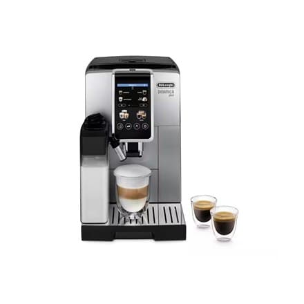 Delonghi | Kaffemaskine | Dinamica Plus ECAM380.85.SB | Pumpetryk 15 bar | Indbygget mælkeskummer | Automatisk | 1450 W | Han står
