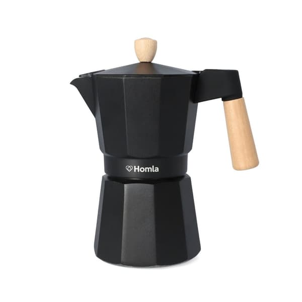 Kaffemaskine | MIA MOKKA | sort med træhåndtag | 6 kopper | 806143
