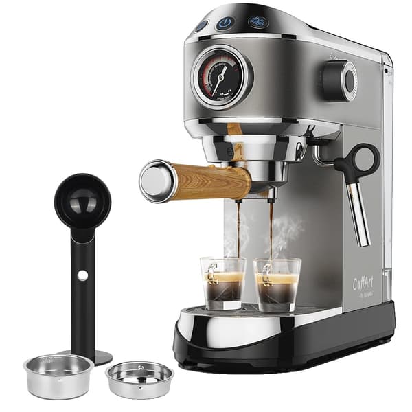 20 Bar Espresso Kaffebryggare, Justerbar Ångskummare för Mjölk, 1,1L Tank,CM7008, EU