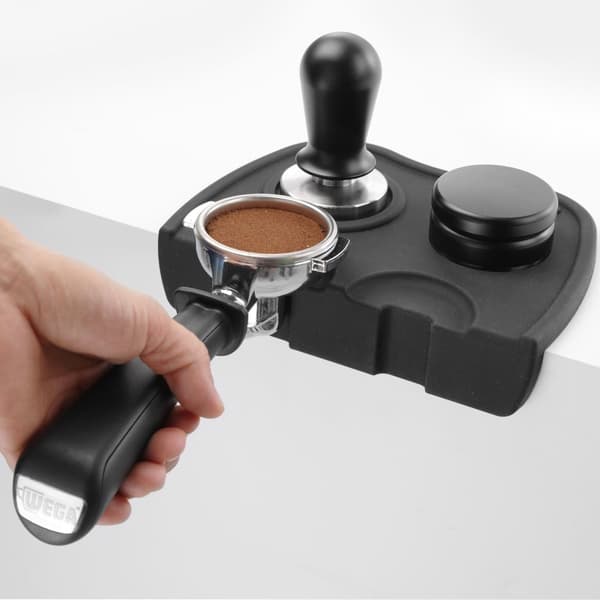 En bänkmatta för en kaffetamper och tamper - dubbel