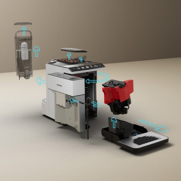 Siemens TP515R02 EQ500 kaffemaskin, vit