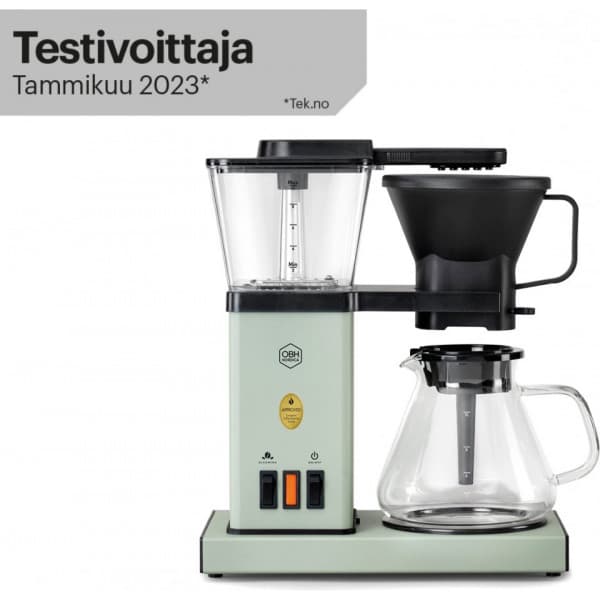 OBH Nordica Blooming Prime Misty Green -kahvinkeitin, vihreä