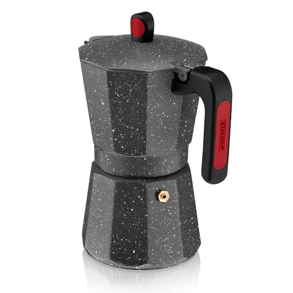 Monix Rock Italiensk Kaffemaskine 9 Kopper Grå