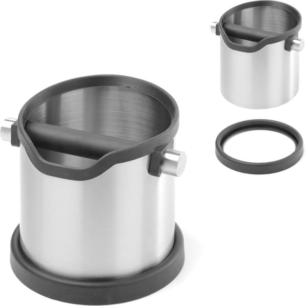 Rund stålbeholder til kaffegrums