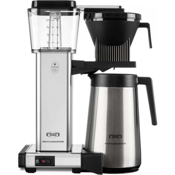Moccamaster Auto Thermo kaffemaskine, Polished Silver