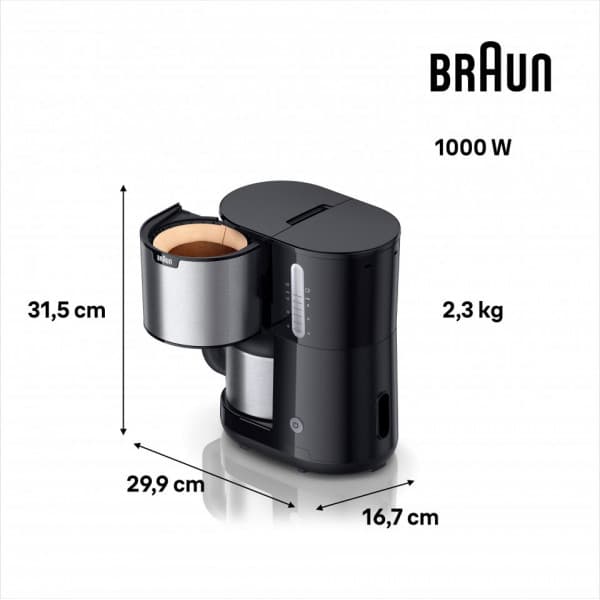 Braun PurShine KF1505BK termokaffekande