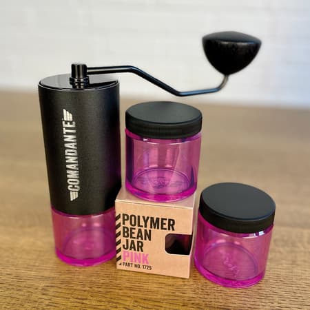 Comandante - Pink polymer krukke med låg