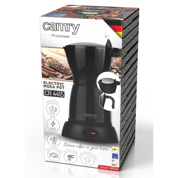 Camry Cr 4415 Elektrisk Italiensk Kaffemaskine 6 Kopper