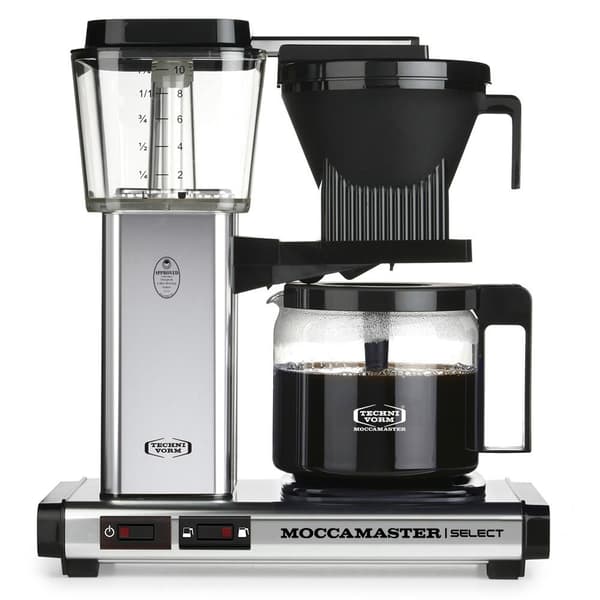 Moccamaster KBG Select poleret sølv fuldautomatisk dryp kaffemaskine 1,25 L