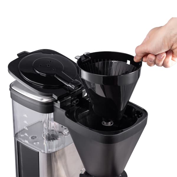 Ströme Kaffetrakter 10 Kopper – 1550 W, Dryppstopp, Automatisk Varmeplate, Glasskanne