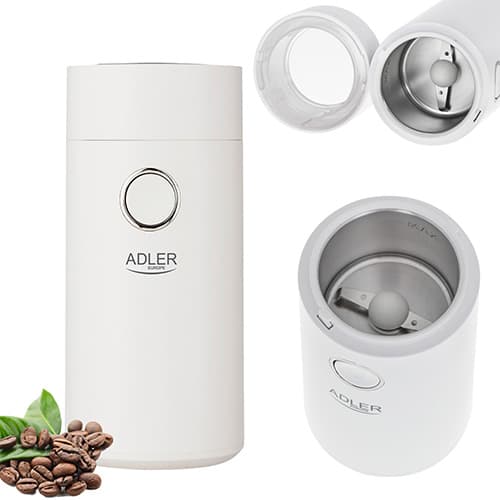 AD 4446 hvid sølv kaffekværn
