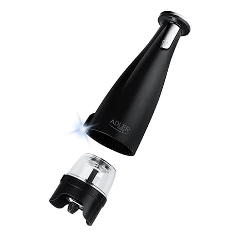 AD 4449 svart Krydd-, salt- och pepparkvarn - Set med 3 kvarnar - USB