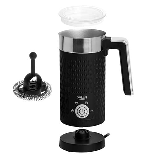 AD 4494 sort mælkeskummer - opskumning og opvarmning (latte og cappuccino)
