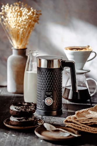 AD 4494 sort mælkeskummer - opskumning og opvarmning (latte og cappuccino)
