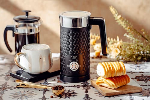 AD 4494 sort mælkeskummer - opskumning og opvarmning (latte og cappuccino)