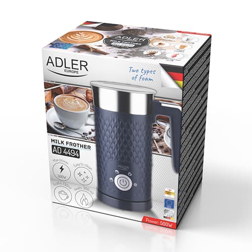 AD 4494 mørkeblå mælkeskummer - opskumning og opvarmning (latte og cappuccino)