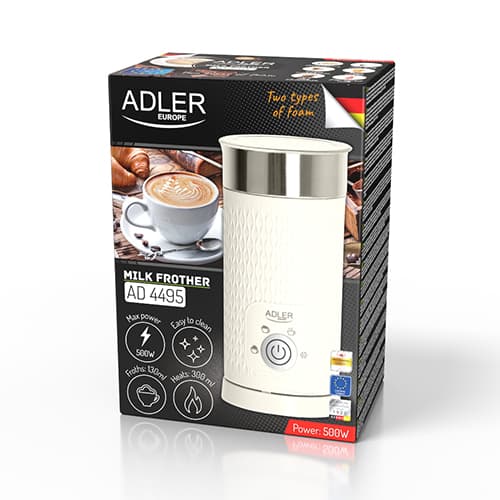 AD 4495 mælkeskummer - opskumning og opvarmning (latte og cappuccino)