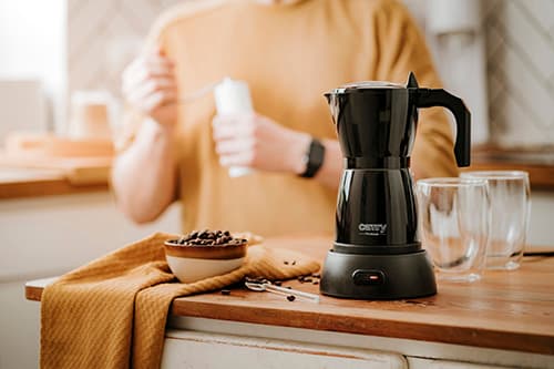 CR 4415 sort Elektrisk kaffemaskine Moka