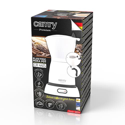 CR 4415 hvid Elektrisk kaffemaskine Moka