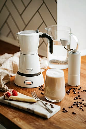 CR 4415 hvid Elektrisk kaffemaskine Moka