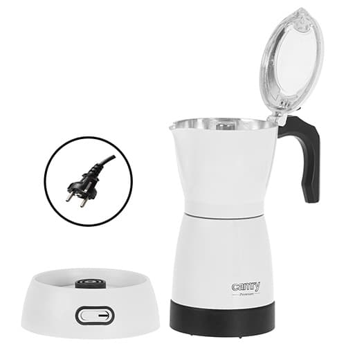 CR 4415 valkoinen Sähkökäyttöinen kahvinkeitin Moka