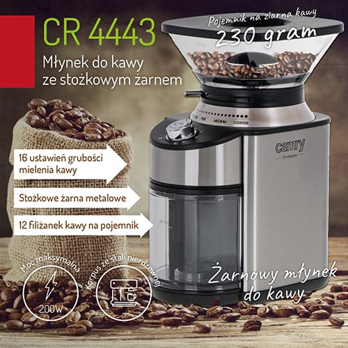 CR 4443 Konisk grat kaffekværn