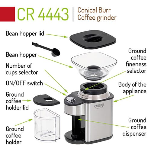 CR 4443 Konisk grat kaffekværn