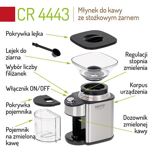 CR 4443 Konisk grat kaffekværn
