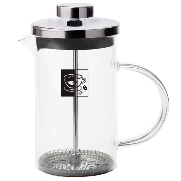 Teekannu infusori, lasikannu männällä, kahville, teelle, yrteille, 0,8 l