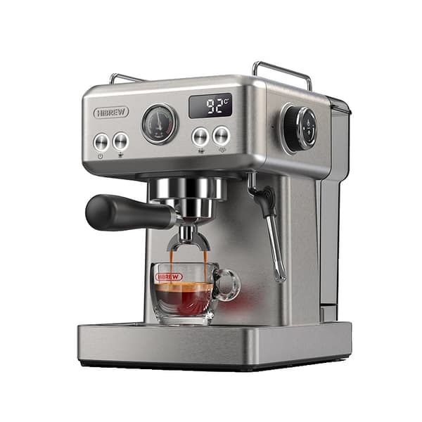 Espresso Kaffemaskine, 20 Bar Pumpetryk, Rustfrit Stål Konstruktion,5-10 kopper, EU, H10A
