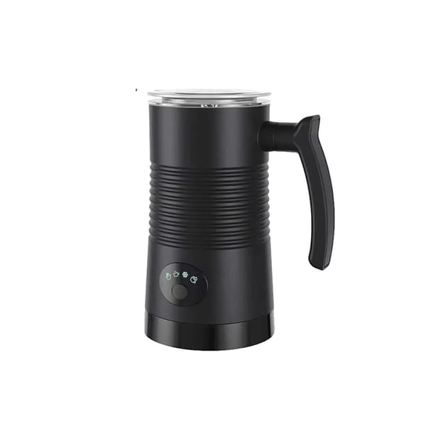 Elektrisk mælkeskummer, 350 ml kapacitet, varm og kold skumfrembringer,sort, EU