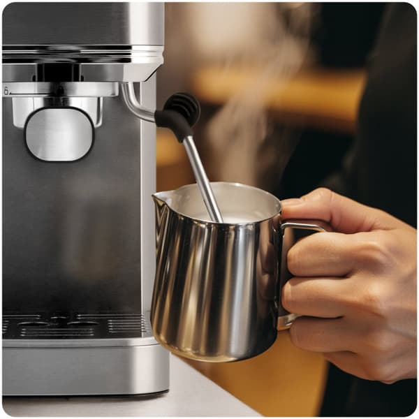 Kaffemaskine stempel 20 bar Berdsen BD-770 sølv