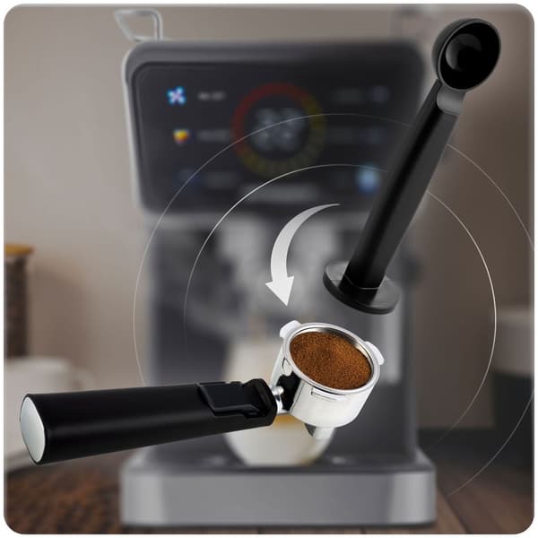 Kaffemaskine stempel 20 bar Berdsen BD-771 sort