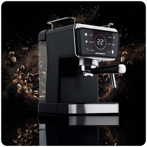 Kaffemaskine stempel 20 bar Berdsen BD-771 sort