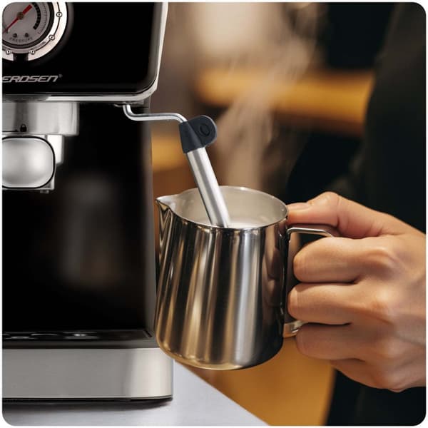 Kaffemaskine stempel 20 bar Berdsen BD-772 sort