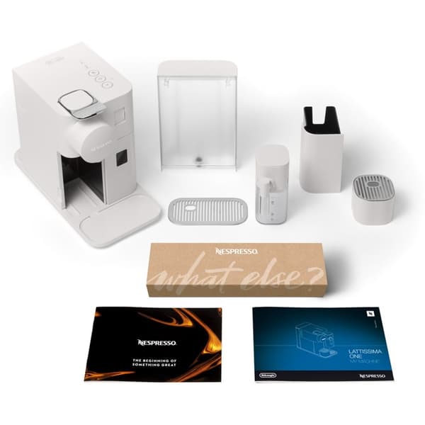 De'Longhi Lattissima One Nespresso Pod kaffemaskin - Vit
