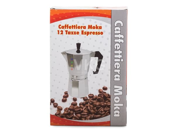 Kaffemaskine kaffemaskine 12 kaffer 600ml aluminium