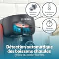 Miniatyrbillede 5 af 6: Kaffemaskine + 3 T-diskpakker - BOSCH - TASSIMO FINESSE TAS163E - 1400 W - 0,7 L - Multidrikke - IntensityBoost - Sort