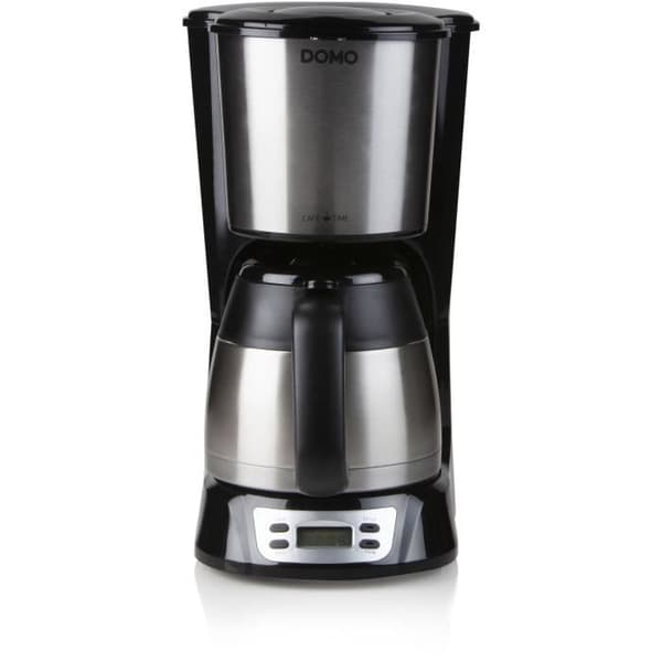 Filterkaffebryggare - DOMO - DO709K - 1000 W - 1 L - 8 koppar - LCD-skärm - 24 timmars timer - Rostfritt stål