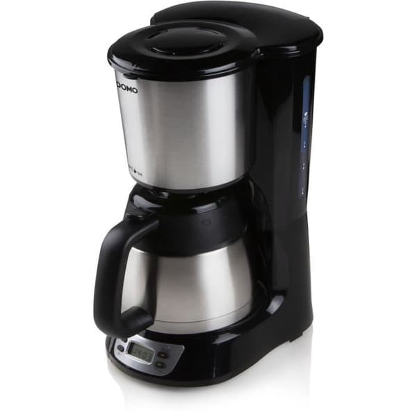 Filterkaffebryggare - DOMO - DO709K - 1000 W - 1 L - 8 koppar - LCD-skärm - 24 timmars timer - Rostfritt stål
