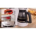 Miniatyrbillede 5 af 6: Filterkaffemaskine - BOSCH - TKA2M111 MyMoment - Hvid - Kapacitet 1,25L - glaskande - drypfri