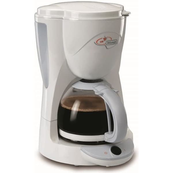 Filterkaffemaskine - DELONGHI - ICM2.1 - 1000W - 10 kopper - Hvid