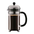 Pikkukuva 2 / 4: BODUM CHAMBORD Piston -kahvisetti - 8 kuppia - 1 l - harmaa - 2 kaksipuolista Pavina-lasia 0,35 l