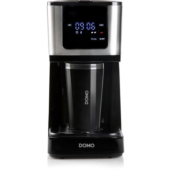 Filterkaffebryggare - DOMO - DO733K - 900 W - 4 till 10 koppar - LCD-skärm - 3 intensitetsnivåer - Svart