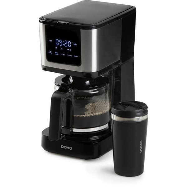 Filterkaffebryggare - DOMO - DO733K - 900 W - 4 till 10 koppar - LCD-skärm - 3 intensitetsnivåer - Svart