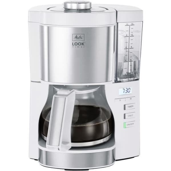 Filterkaffemaskine - Melitta - Look V Timer 1025-07 - 1,25L - 10 kopper - 1080 Watt