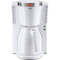 Pikkukuva 1 / 5: MELITTA Look IV Therm Selection 1011-11 -suodatinkahvinkeitin, valkoinen/harjattu teräs - 12 kuppia - AromaSelector - 1000 W